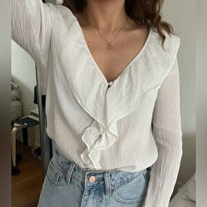 Sezane blouse 100% silk 34/2/XS